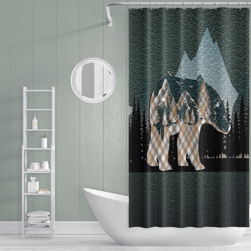 Rideau de douche simple Hedman, H 72 po x l 70 po