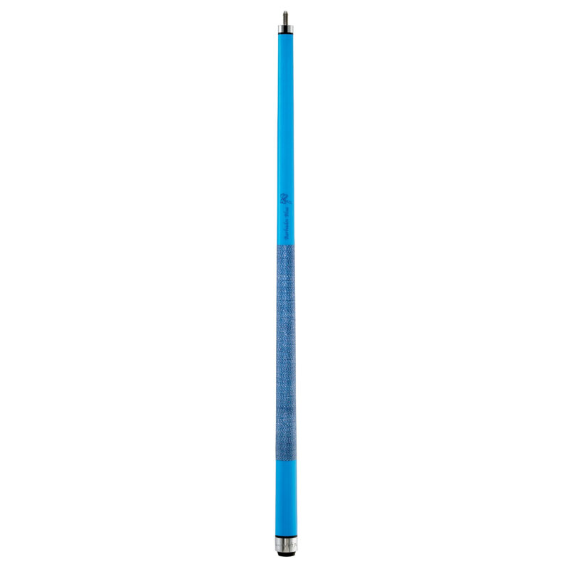 Queue de billard 1,3" barbade, bleu, 1.25