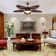 52" Hojkov 5 - Blade LED Leaf Blade Ceiling Fan with Remote Control and Light Kit Included