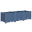 Boîte à fleurs d'extérieur avec construction en plastique fiable et trous de drainage pour balcons de jardin Pp bleu 47,2 po x 15,7 po 14,6 po