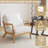 Lemley Solid Wood Upholstered Armchairs -2104865632
