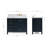 Cambridge Single Bathroom Vanity with Carrara Marble Top-88398673
