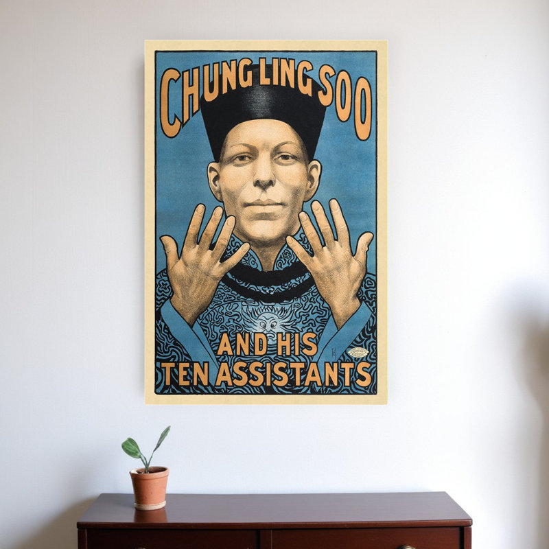 Art mural rétro Chung Ling Soo