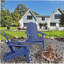 Chaise Adirondack réglable avec porte-gobelet, chaise toutes saisons pour terrasse (bleu)-1477968559