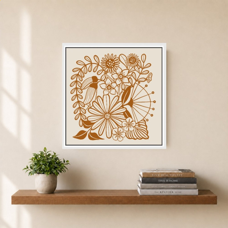 "Croquis floral" par Louise Lucas - Impression sur toile