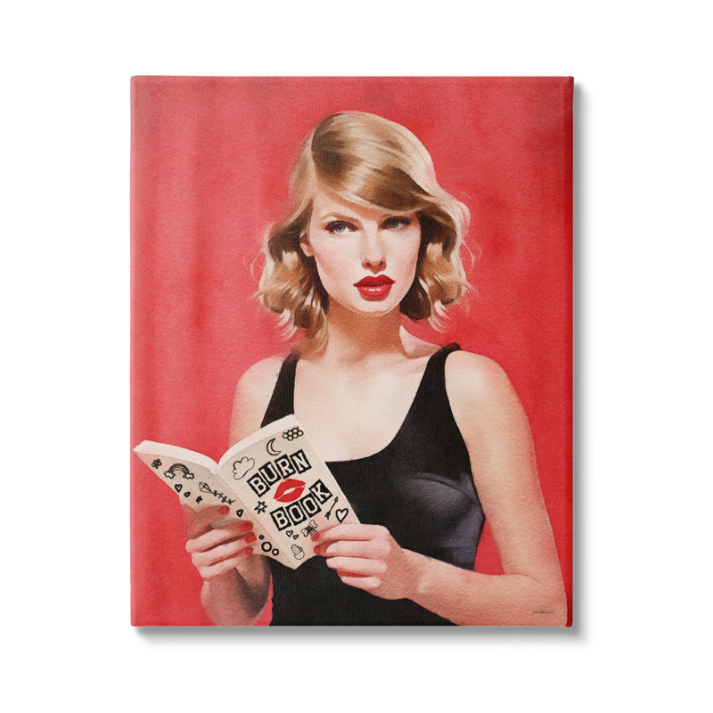 Livre de lecture Popstar - rouge, H 30 po x l 24 po x P 1,5 po