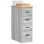 Solid Wood Single Storage Cabinet ( 85cm H x 30cm W x 51cm D)-430357424