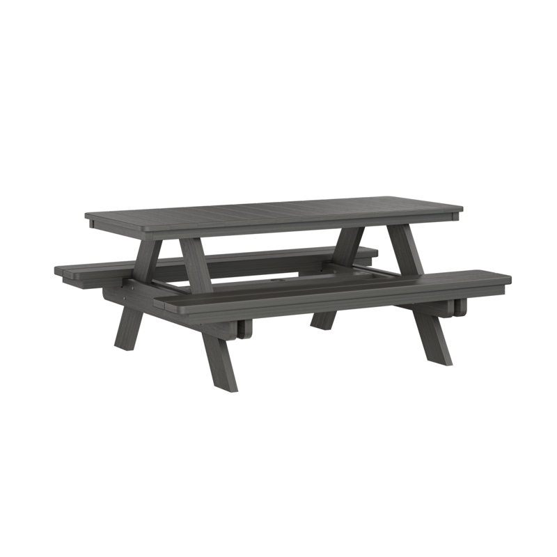 Table de pique-nique rectangulaire Berlin Gardens Ada, Gris côtier