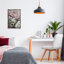Detailed Stacked Roses Grey Framed Floater Canvas Wall Art, design by Annabelle Hall-321552303-321258943