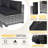 8-Piece Patio Furniture Set with Propane Gas Fire Pit Table-576908596-576908594