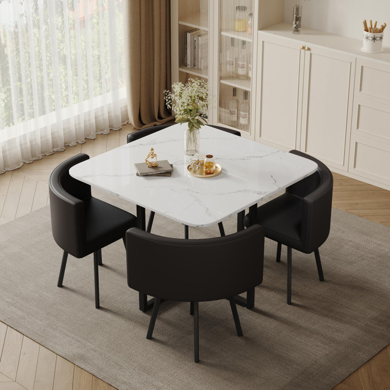 Stalcup 4-Person Trestle Dining Set | Stylish & Durable