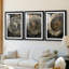 ABSTRACT Series CXCIX - Impression sur mesure encadrée de qualité supérieure - 3 pièces-465568215-465568209