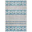 Tapis gris / turquoise Sevier Southwestern-1041518327