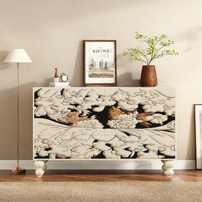 53.1in Six-drawer Sideboard Cabinet