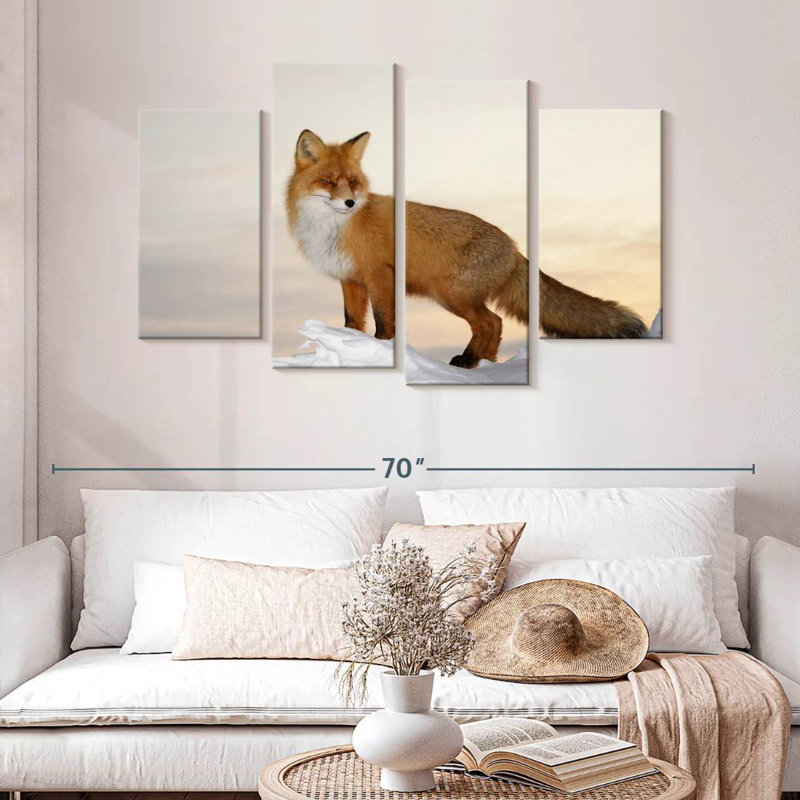 Brampt Majestic Fox, 32" H x 52" W