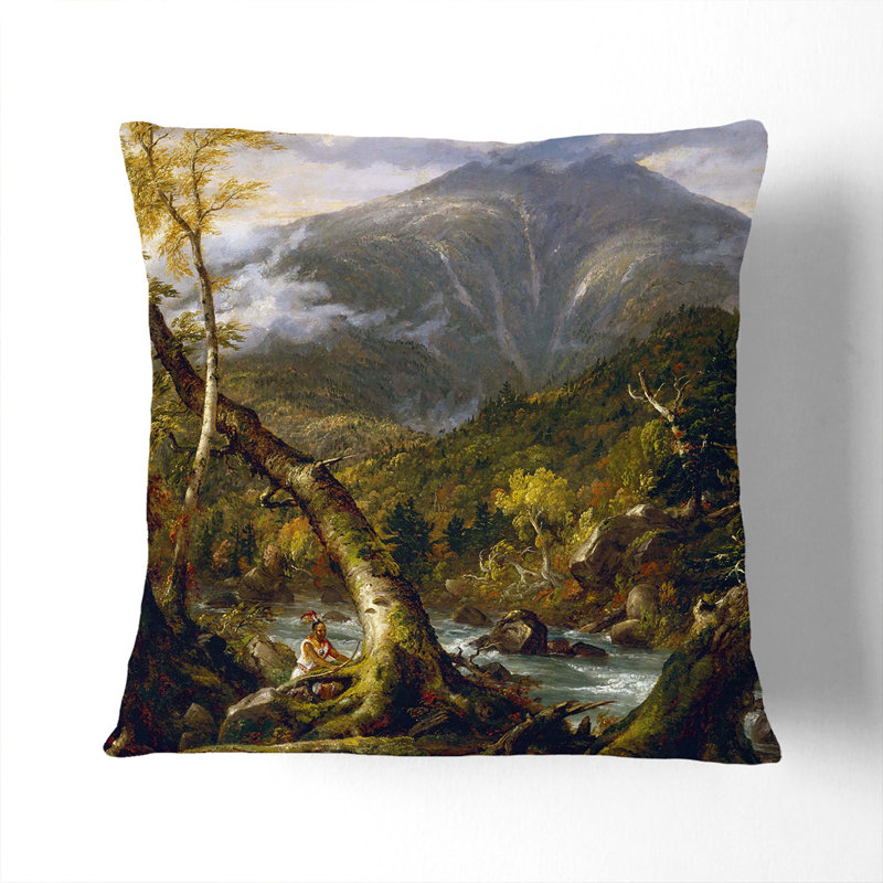 Indian Pass Square Throw Cushion, White, 55cm H x 55cm W x 20cm D