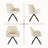 Modern Upholstered Swivel Dining Chair Set of 2, Dining Room Chairs with Thick Cushion for Kitchen, Dining Room, Living Room-1735356389