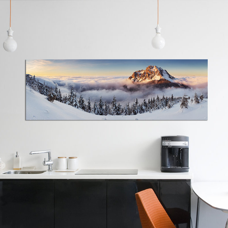 «Golden Peak», impression sur toile, H 12 po x l 36 po x P 1,5 po, Toile tendue