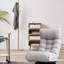 Foldable Metal Reclining Chair For , Space Solution Comfortable With Adjustable Sections - Base, Gray Linen