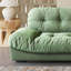 Canapé-lit modulaire en polyester vert avec coussins intégrés-739161847
