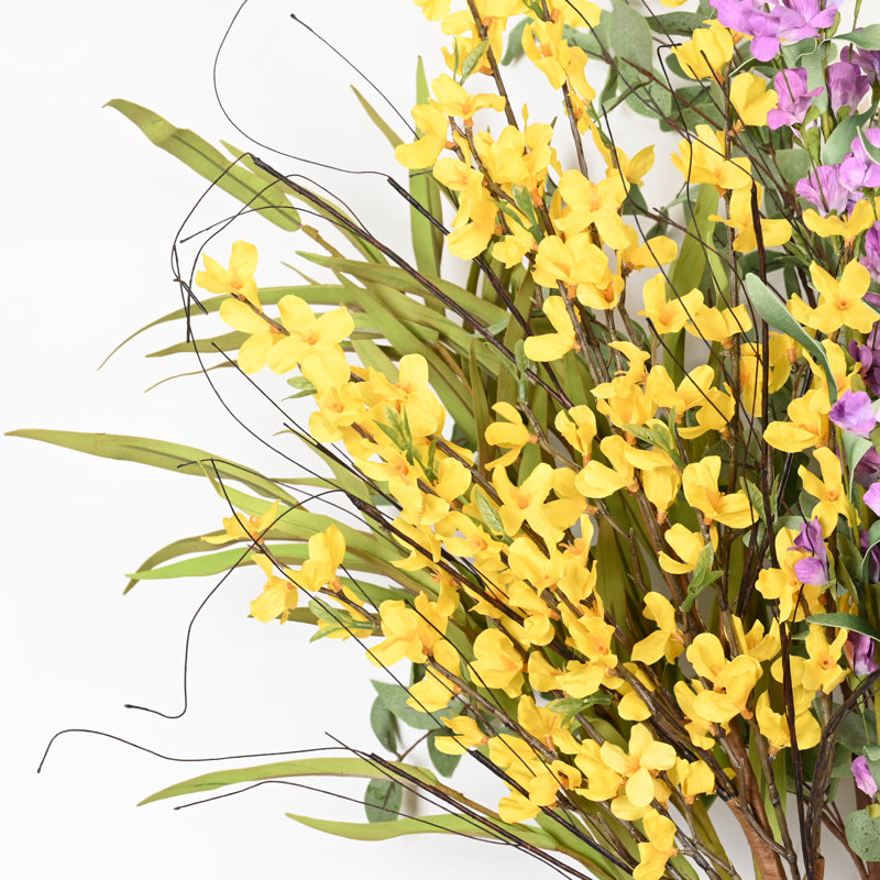 36 po Arrangement floral de fleurs sauvages de printemps et d'été pour le remplissage de vases