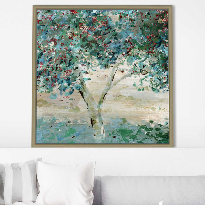 «Farmhouse Spice» par Katrina Craven - Peinture, Cadre flottant champagne, H 27,5 po x l 27,5 po x P 2 po