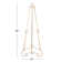 Opalo Metal Large Free Standing Adjustable Display Stand Scroll Easel with Chain Support