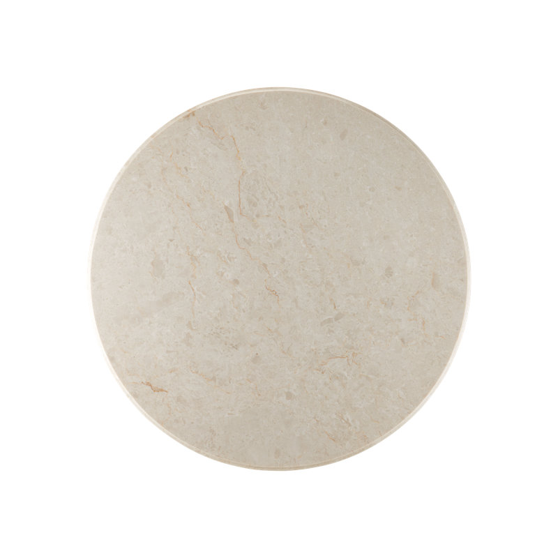Tassel Marble End Table, 30.5" H x 32" W x 32" D