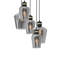 Vanburen 5 - Light Black/Gold Cluster Pendant