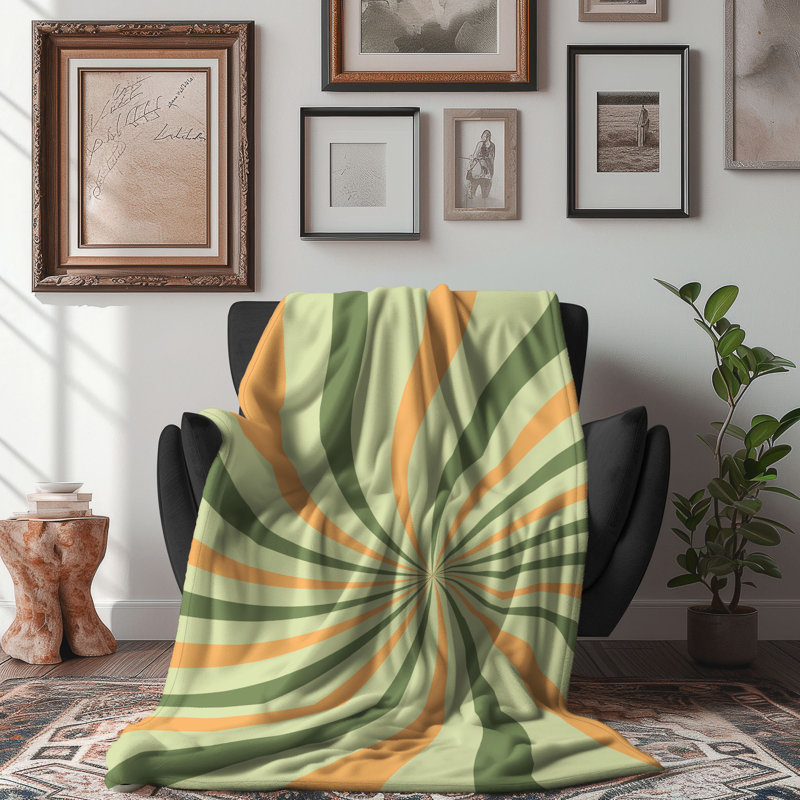 Retro Trick - couverture Sherpa de qualité supérieure 1 pièce, L 60 po x L 80 po