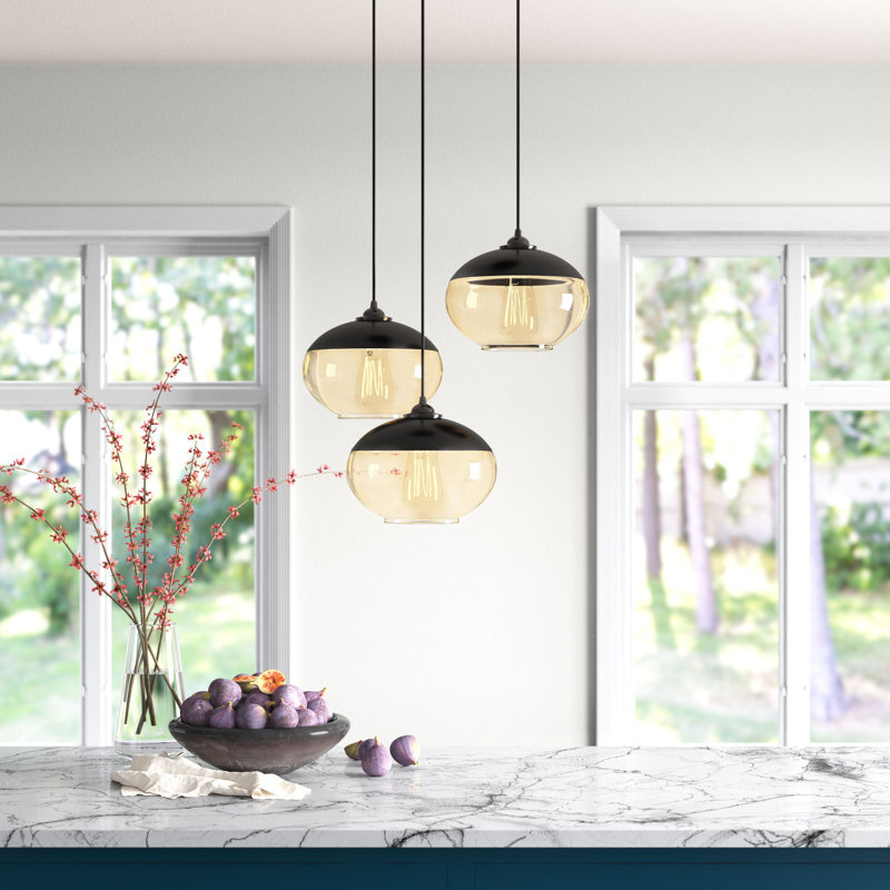 Fairy 3 - Light Black Cluster Pendant