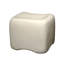 Tabouret à coussin en béton, crème-130647146