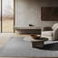 Tapis gris anthracite / beige en laine fait à la main Gunaratnam-639412325