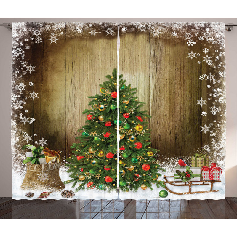 Semi-Sheer Rod Pocket Curtain Panels, 54" x 96"