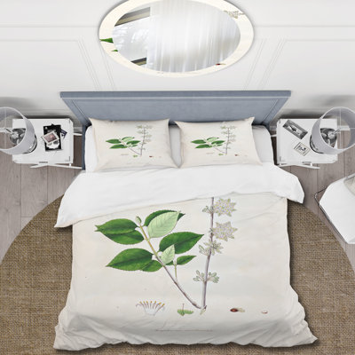 Vintage Botanicals XV - Ensemble de housse de couette Farmhouse - Microfibre de polyester