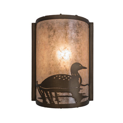 Rustic Lodge LED Flush Mounted Sconce