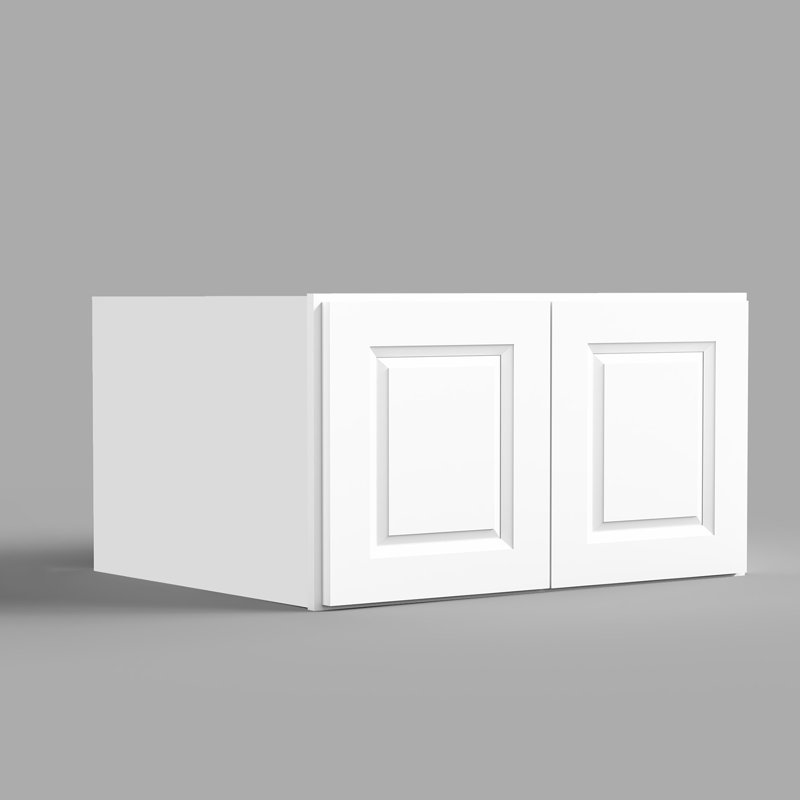 Armoire murale standard traditionnelle en contreplaqué prêt à assembler en blanc traditionnel l 30 po x P 24 po x H 18 po Homeibro