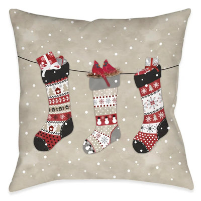 Coussin en polyester Hello Winter