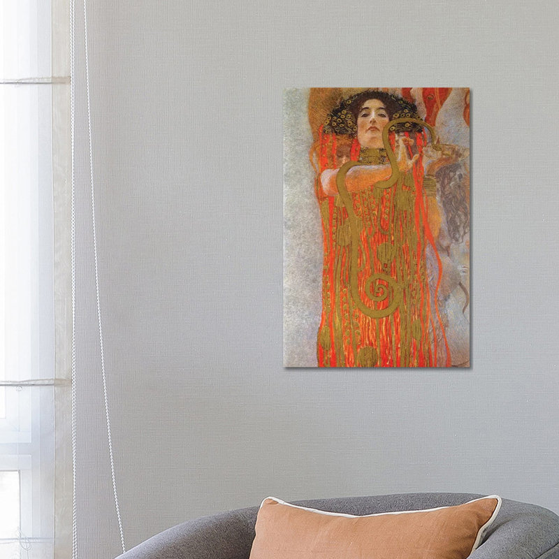 Hygieia, 1900-07 by Gustav Klimt - Wrapped Canvas Painting, 66.04 cm H x 45.72 cm W x 3.175 cm D