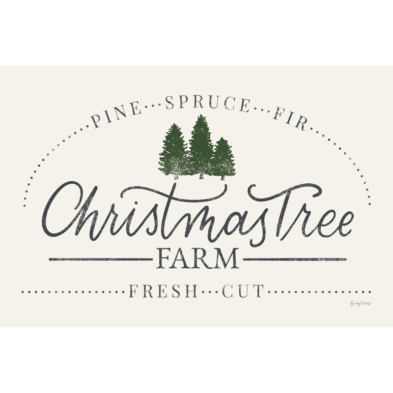 " Vintage Christmas Sign I " by Becky Thorns, 12" H x 18" W