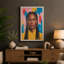 Composed Gaze Modern 1 Piece Wrapped Canvas Wall Art-1817042716-1817042711