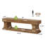 Upholstered Bench with Shelves