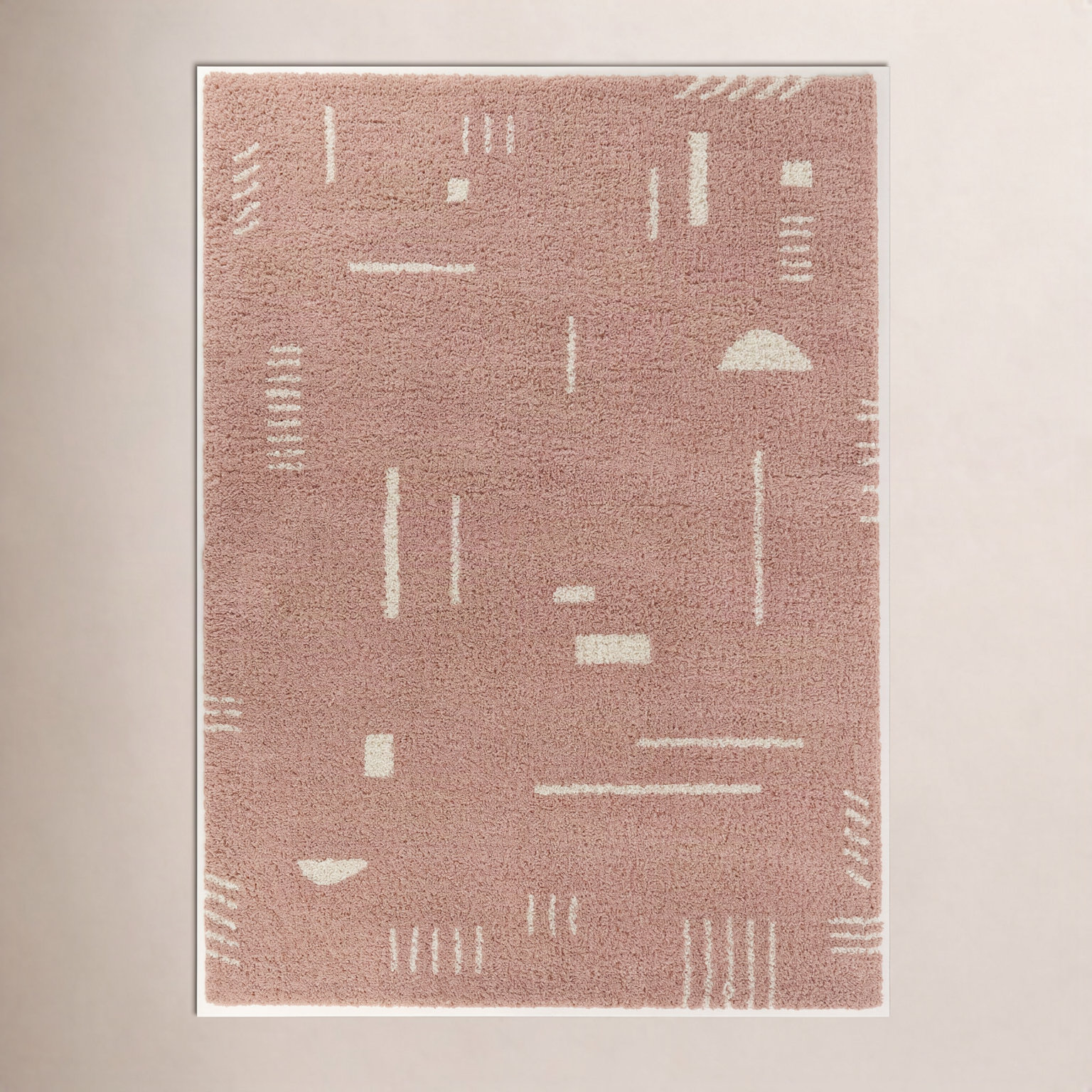 Morin Geometric Shag Rug, Runner 2'2" x 7'