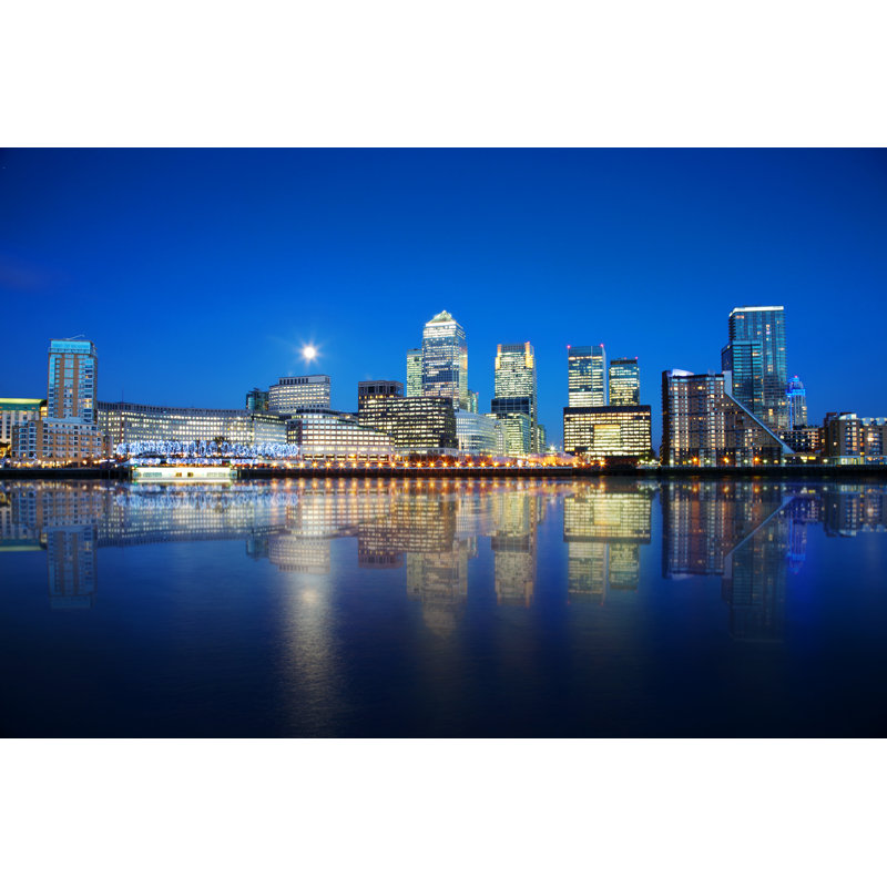 Slifer London At Night - Wrapped Canvas Print, 51cm H x 76cm W x 3.8cm D