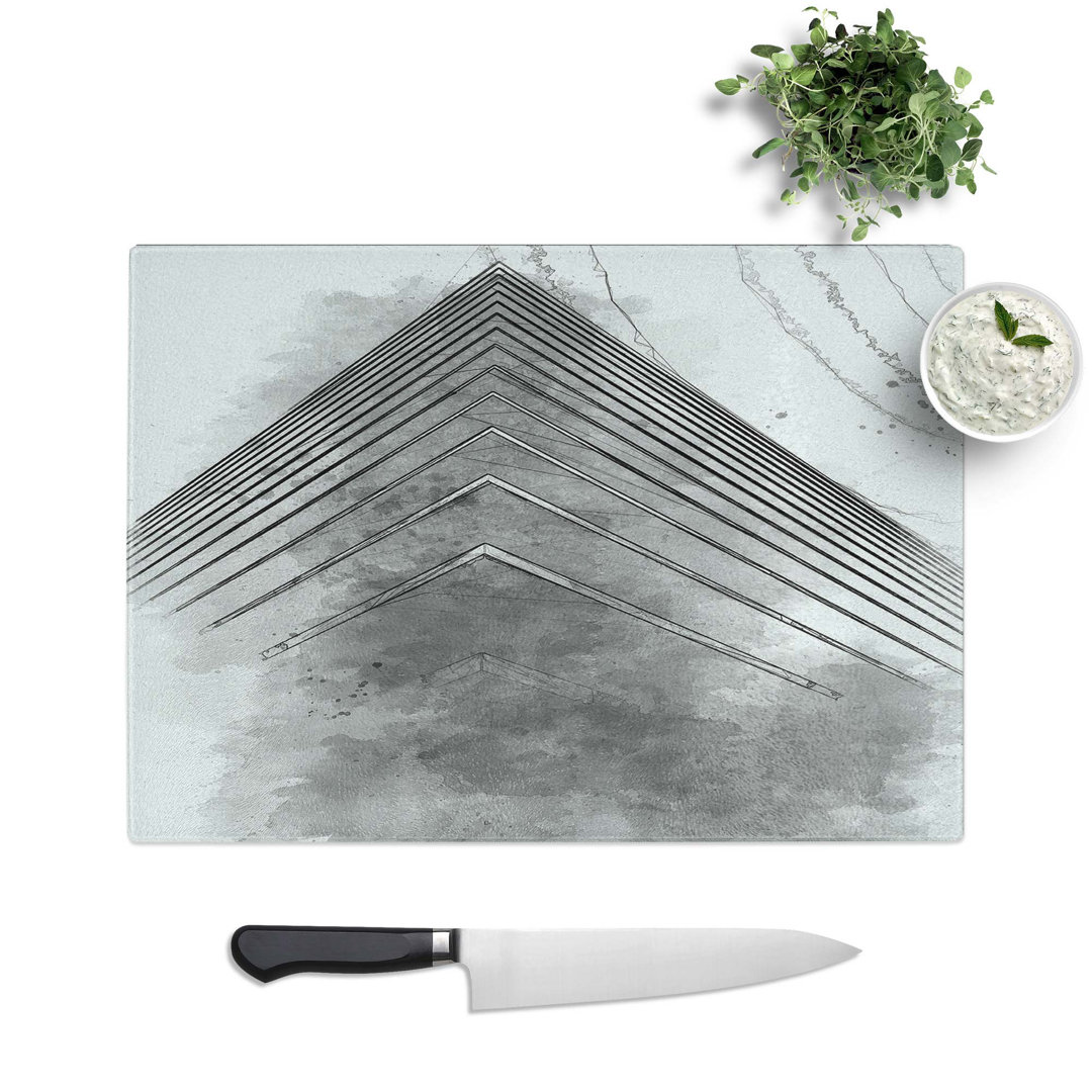 Tempered Glass Sketching Architecture Vol.69 Chopping Board
