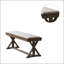 Banc de salle à manger rembourré en tissu blanc, conception simple, confortable et durable, banc multifonctionnel