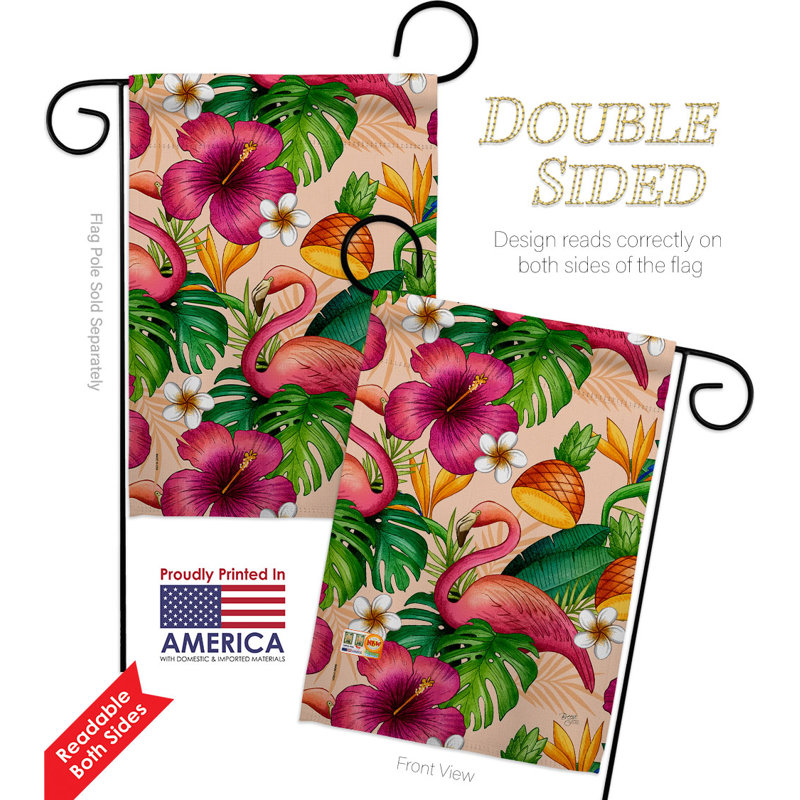 Double Sided 18.5'' H x 13'' W Polyester Garden Flag