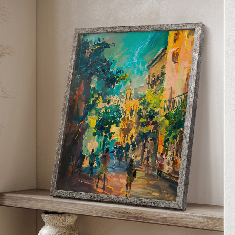 «LANDSCAPES Series CCCCLIV», reproduction encadrée - bois massif, H 11 po x l 9 po