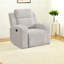 Fauteuils inclinables confort, gris fausse fourrure, expérience de salon moderne