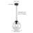 1-light 10'' Glass Globe Single Pedant Light